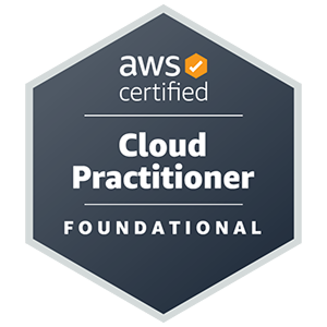 AWS Certified Cloud Practitioner 雲端初階認證標章